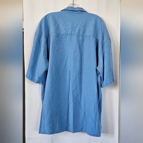 Bamboo Cay Mens Single Palm embroidered Hawaiian Shirt size xl - Picture 7 of 7